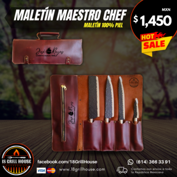 Maletin de piel maestro grill